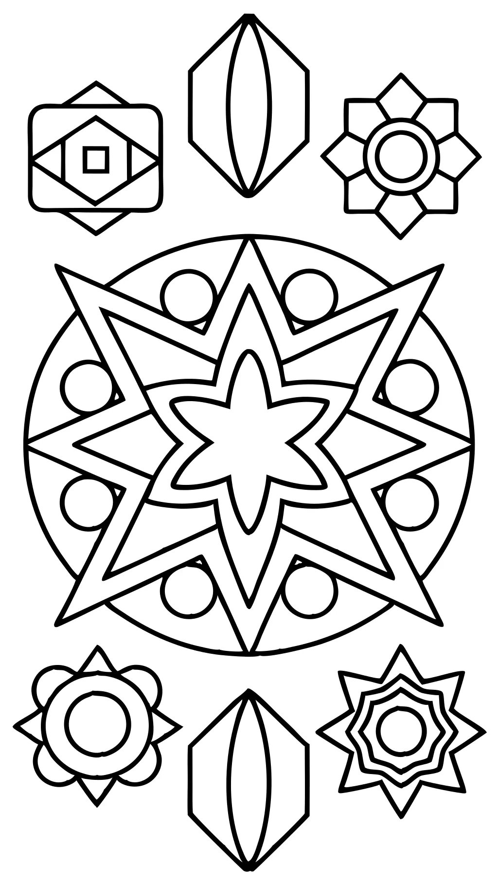 shapes coloring pages